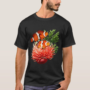 Clownfisch Anemone Salzwasser Riff Aquarium Fisch  T-Shirt