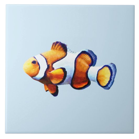 Clownfisch Ausschnitt Fliese (Vorderseite)