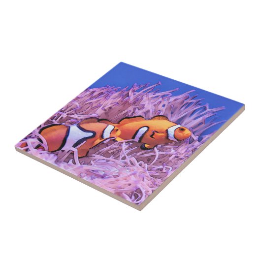 Clownfisch Fliese (Seite)