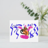 Clownfisch Freude Postkarte (Stehend Vorderseite)