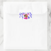 Clownfisch Freude Quadratischer Aufkleber (Tasche)