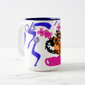 Clownfisch Freude Zweifarbige Tasse (Vorderseite Links)