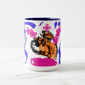 Clownfisch Freude Zweifarbige Tasse (Mittel)