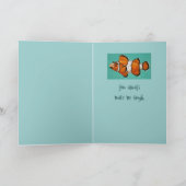 Clownfisch Geburtstagskarte Karte (Innenseite)