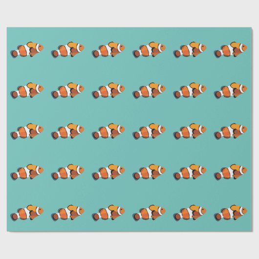 Clownfisch Geschenkpapier (Flach)