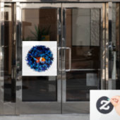 Clownfisch im Anemon Fensteraufkleber (Büro Tür)