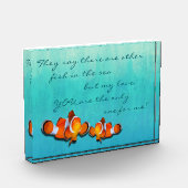 Clownfisch im Meer Fotoblock (Links)