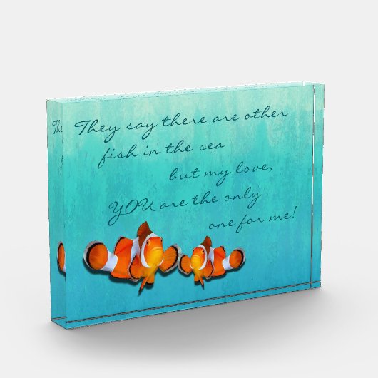 Clownfisch im Meer Fotoblock (Links)