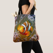 Clownfisch im Meeresanemon Tasche (Von Nahem)