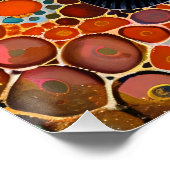 Clownfisch im Stil der Aborigine-Dot-Kunst Poster (Ecke)