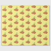 Clownfisch in Algen Geschenkpapier (Flach)