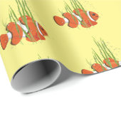 Clownfisch in Algen Geschenkpapier (Rolleneckpunkt)