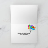 Clownfisch in Algen zum 4. Geburtstag Karte (Innenseite)