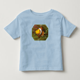 Clownfisch in grüner Anemone. Fotodesign Kleinkind T-shirt