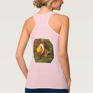 Clownfisch in grüner Anemone. Fotodesign Tank Top
