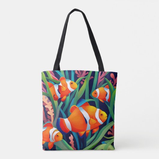 Clownfisch in Meeresalgen Tasche (Rückseite)