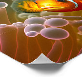 Clownfisch in Sea Anemone Poster (Ecke)