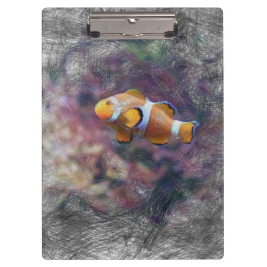 Clownfisch Klemmbrett (Vorderseite)