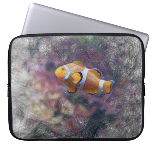 Clownfisch Laptopschutzhülle (Vorderseite)