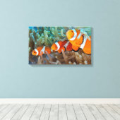 Clownfisch Leinwanddruck (Insitu (Holzboden))