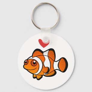 Clownfisch Liebe Schlüsselanhänger