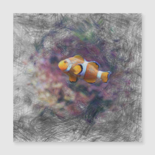 Clownfisch Magnetkarte