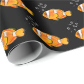 Clownfisch mit Blasen Geschenkpapier (Rolleneckpunkt)