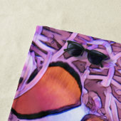 Clownfisch mit Meeresanemon in einem blauen Ozean Strandtuch (Beispiel)