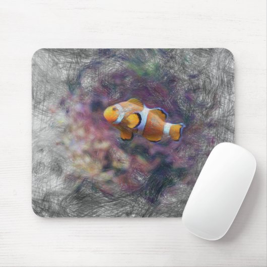 Clownfisch Mousepad (Mit Mouse)