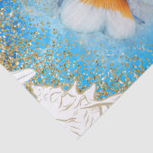 Clownfisch Muschel Wasserfarbe Seidenpapier (Detail)