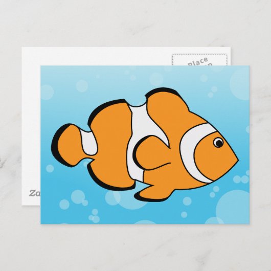 Clownfisch Postkarte (Vorne/Hinten)