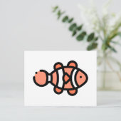 Clownfisch Postkarte (Stehend Vorderseite)