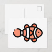 Clownfisch Postkarte (Vorne/Hinten)