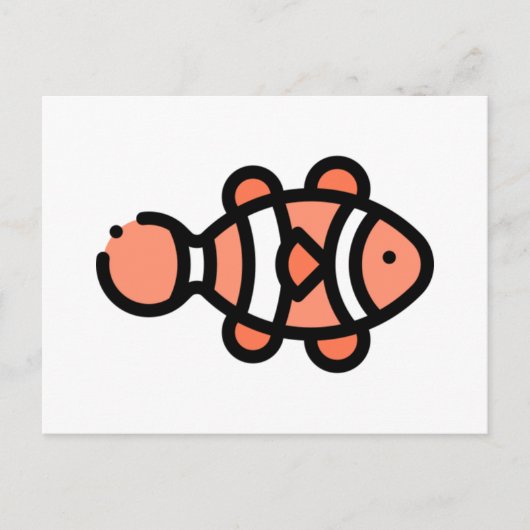 Clownfisch Postkarte (Vorderseite)