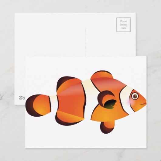 Clownfisch Postkarte (Vorne/Hinten)