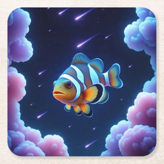 Clownfisch Rechteckiger Pappuntersetzer (Vorderseite)