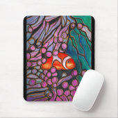 Clownfisch Seeanemone "Bleiglas" Design! Mousepad (Mit Mouse)