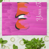Clownfisch und schöner rosa Anemon Geschirrtuch (Gefaltet)