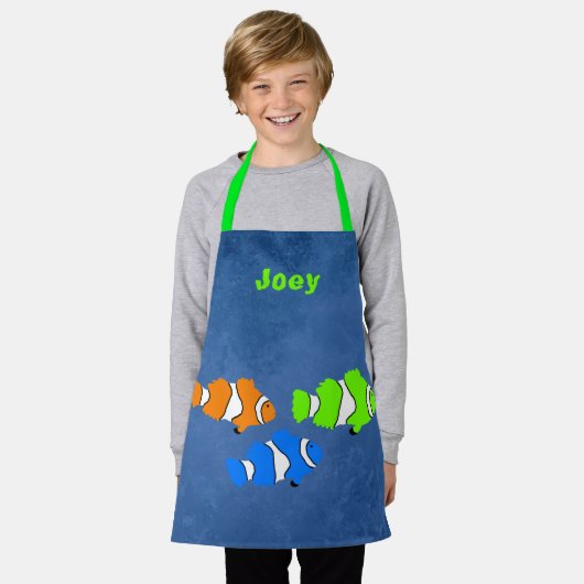 Clownfisch unter der Vorlage für den Namen des Mee Schürze (Getragen)
