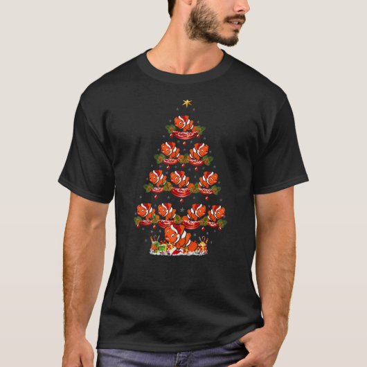 Clownfisch Weihnachtsbaum Clownfisch T-Shirt (Vorderseite)
