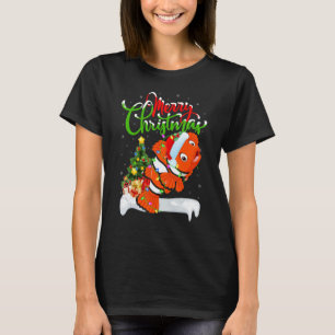 Clownfisch Weihnachtsdekorationen Weihnachtsmann C T-Shirt