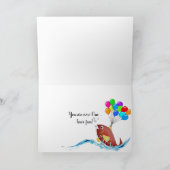 Clownfisch zum Geburtstag von Kindern Karte (Innenseite)