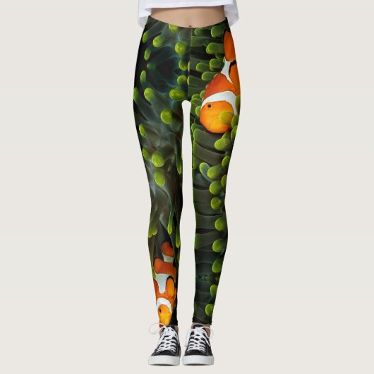Clownfische Langfische Leggings (Vorderseite)