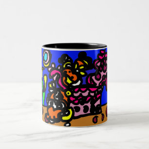 Clownfische lieben  zweifarbige tasse