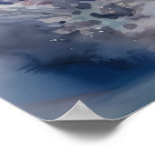 Clownfish Anemone Riff Aquarellfarbe Printwerbung Poster (Ecke)