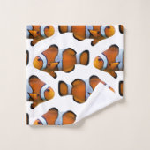 Clownfish Frenzy Badewanne Handtuch Set (Waschlappen)