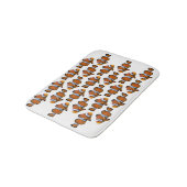 Clownfish Frenzy Bath Mat (Farbe auswählen) Badematte (Schrägansicht)