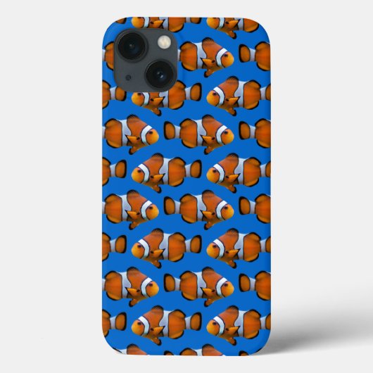 Clownfish Frenzy iPad Case (Blau) (Rückseite)