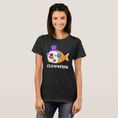 Clownfish Funny Animal Fish Pub Dark BG T-Shirt (Vorne ganz)