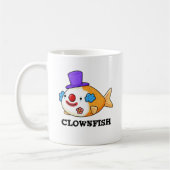 Clownfish Funny Animal Fish Puff Kaffeetasse (Links)